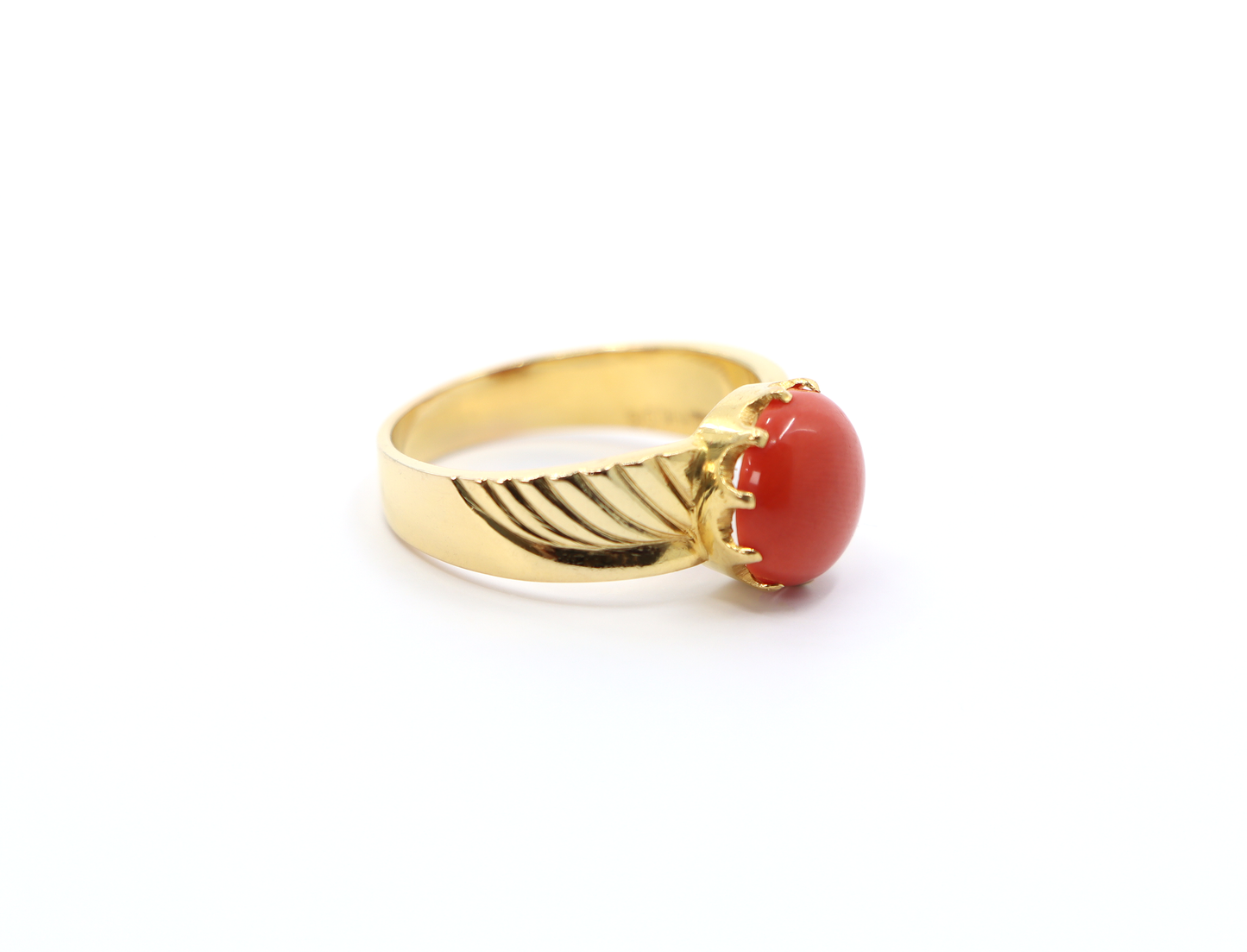 22k Gold Coral Ring