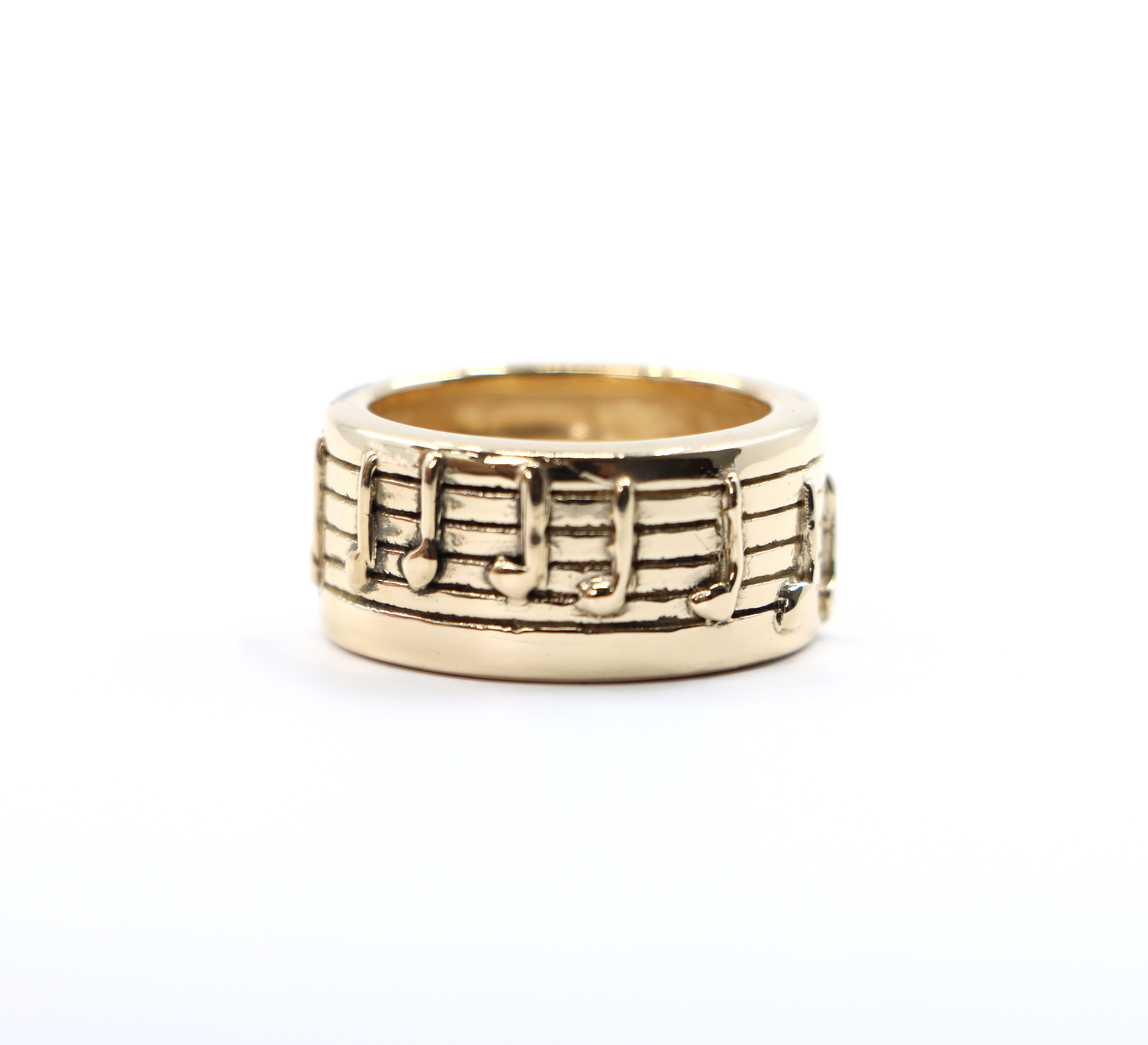 14k Musical Notes Gold Ring
