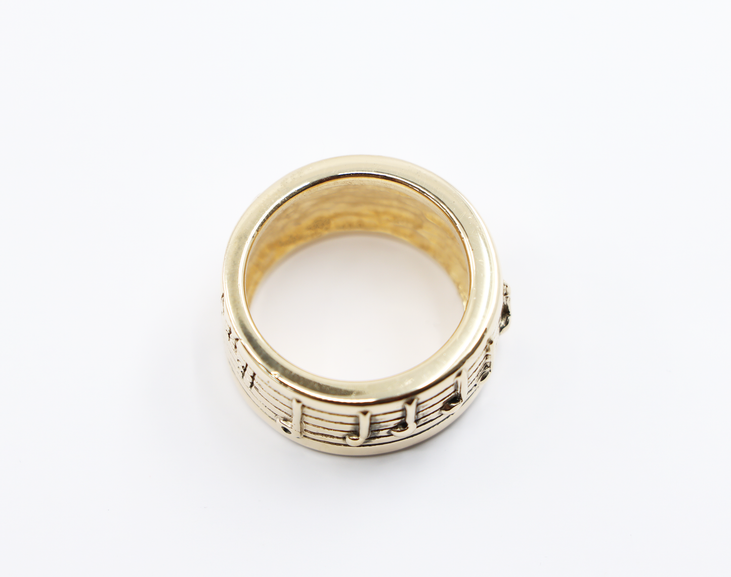 14k Musical Notes Gold Ring